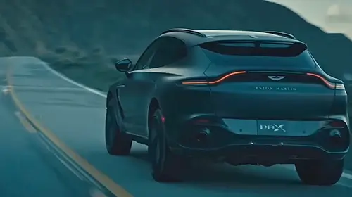 Aston Martin video screenshot.