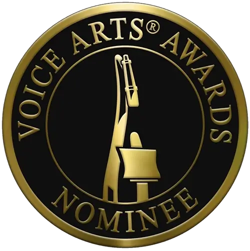 SOVAS Society of Voice Arts and Science awards nominee badge.